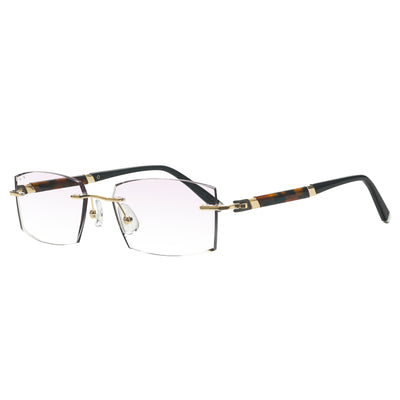 Jovanni Rectangle Rimless Glasses