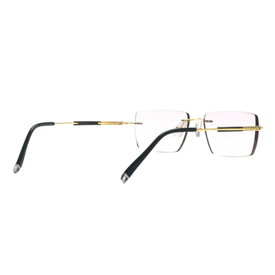 Justice Rectangle Titanium Rimless Glasses