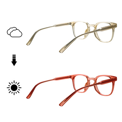 Jazmin Rectangle Transition Eyeglasses