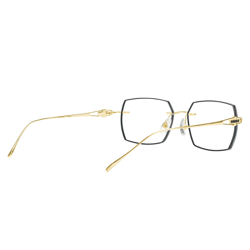 Brendan Rectangle Rimless Glasses