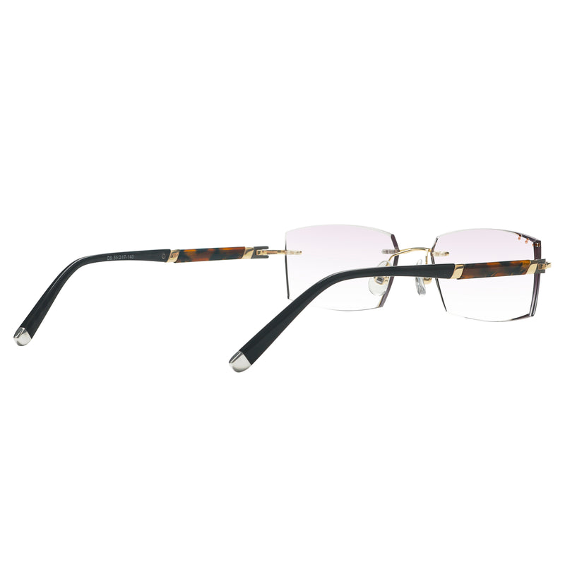 Jovanni Rectangle Rimless Glasses