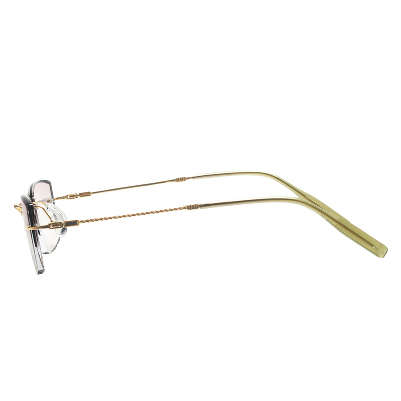 Demetrius Rectangle Rimless Glasses