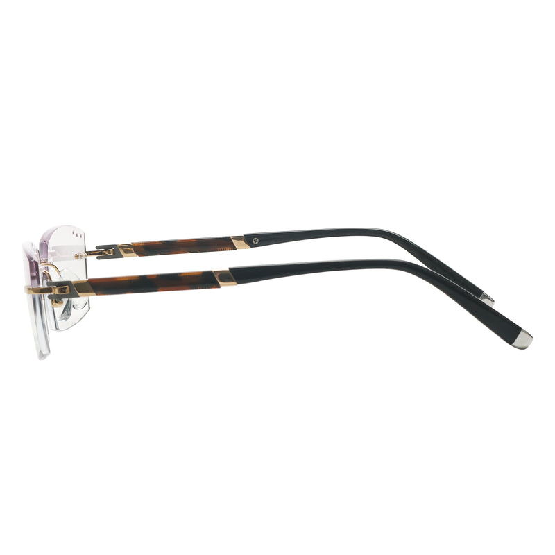 Jovanni Rectangle Rimless Glasses