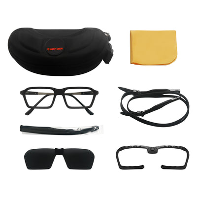 WES Anti Slip Clip-on Sport Prescription Glasses