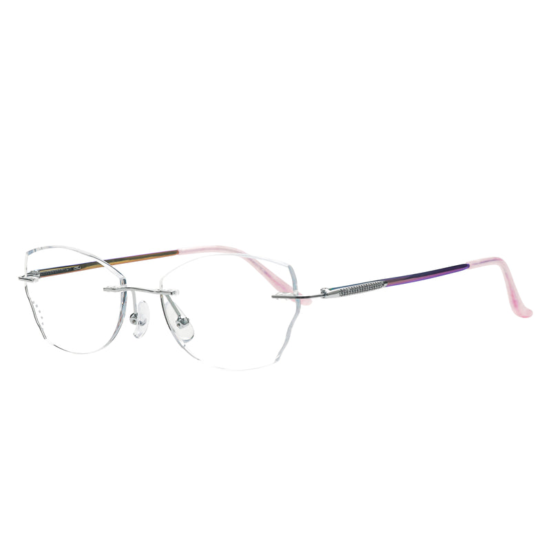 Jedidiah Geometric Rimeless Glasses