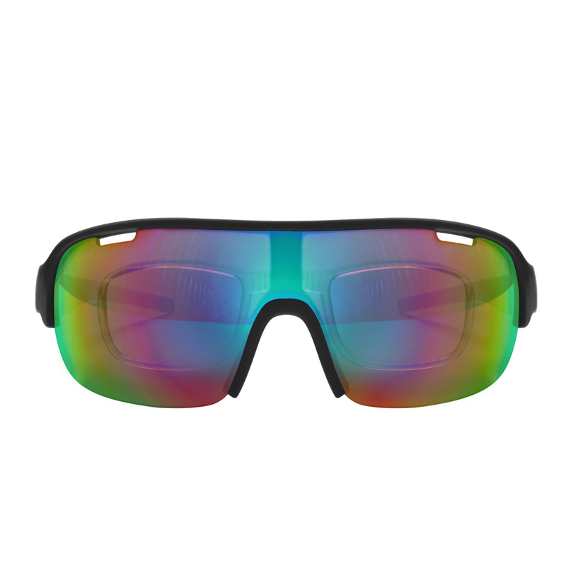 Jorge Rectangle Acetate Prescription Cycling Sport Sunglasses Kit