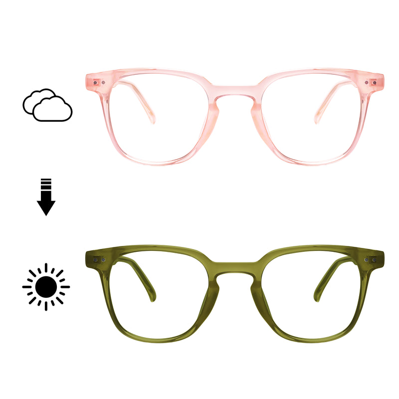 Jazmin Rectangle Transition Eyeglasses