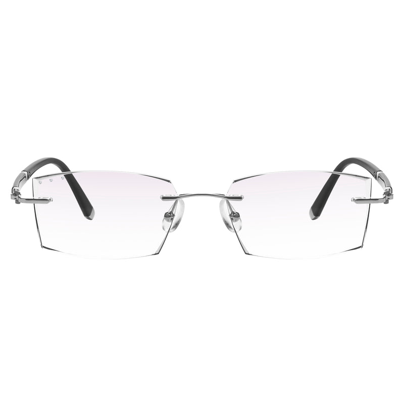 Jovanni Rectangle Rimless Glasses