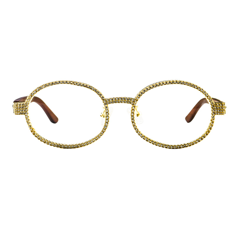 Iced Iconic Round Hip Hop Prescription Glasses