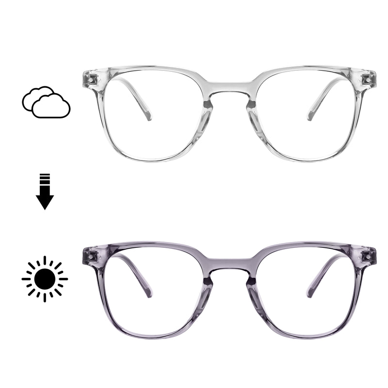 Jazmin Rectangle Transition Eyeglasses