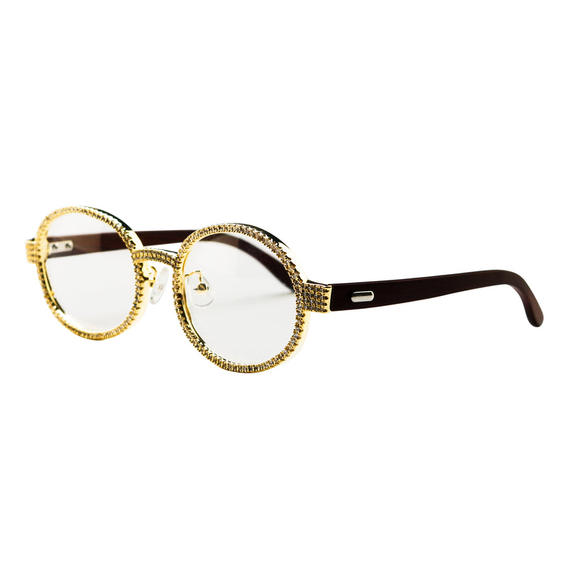 Iced Iconic Round Hip Hop Prescription Glasses