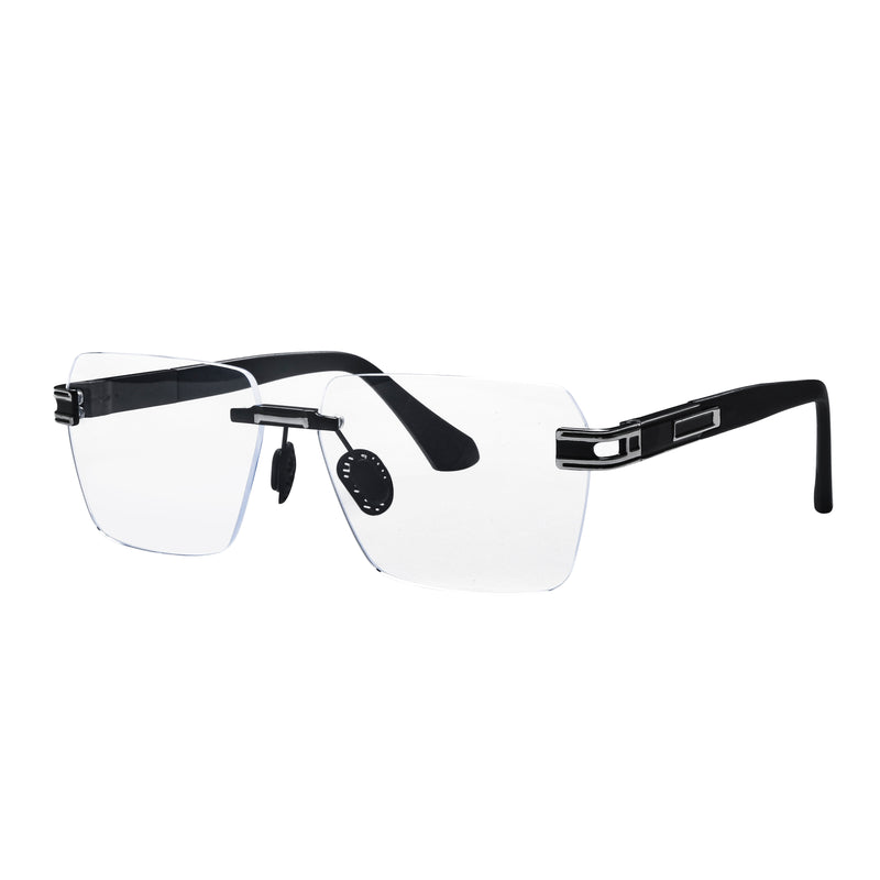 Ahmir Rimless Rectangle Sunglasses