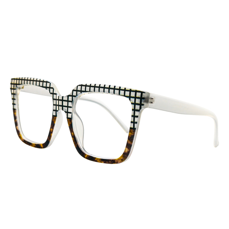 Indigo Acetate Rectangle Glasses