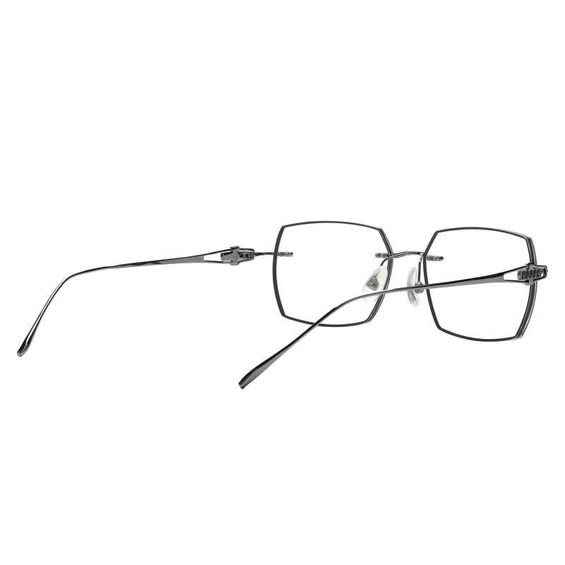 Brendan Rectangle Rimless Glasses