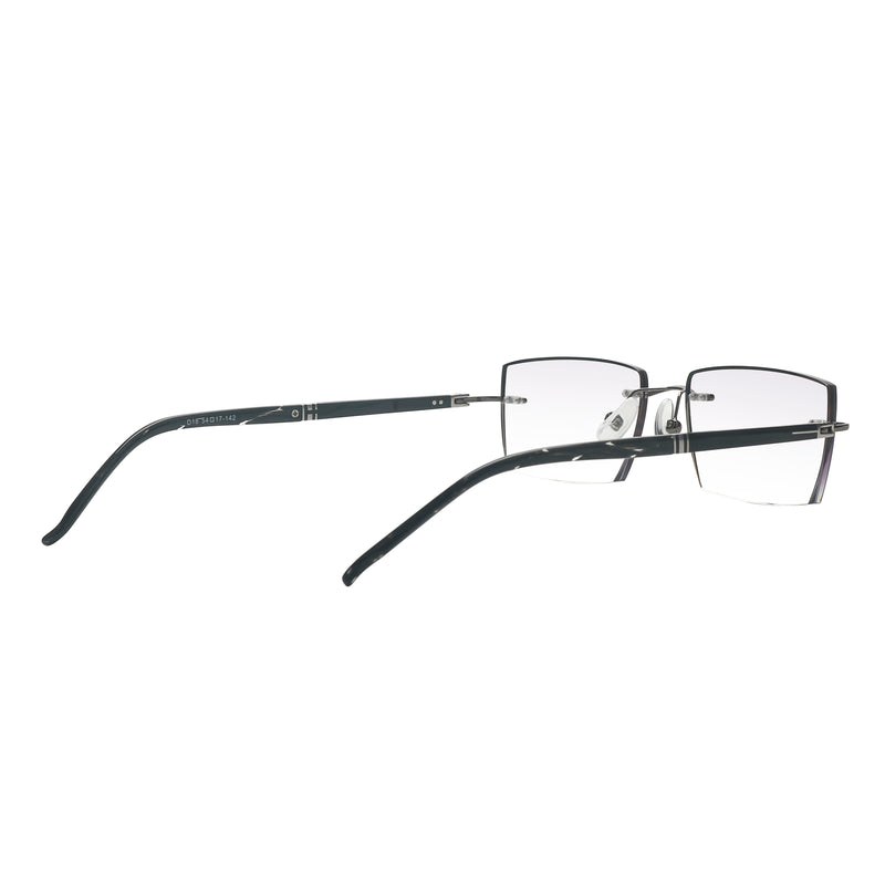 Rocky Rectangle Rimless Glasses