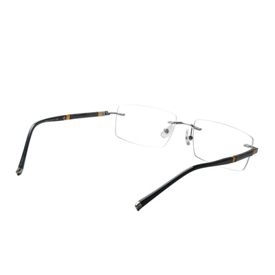 Adam Rectangle Rimless Glasses