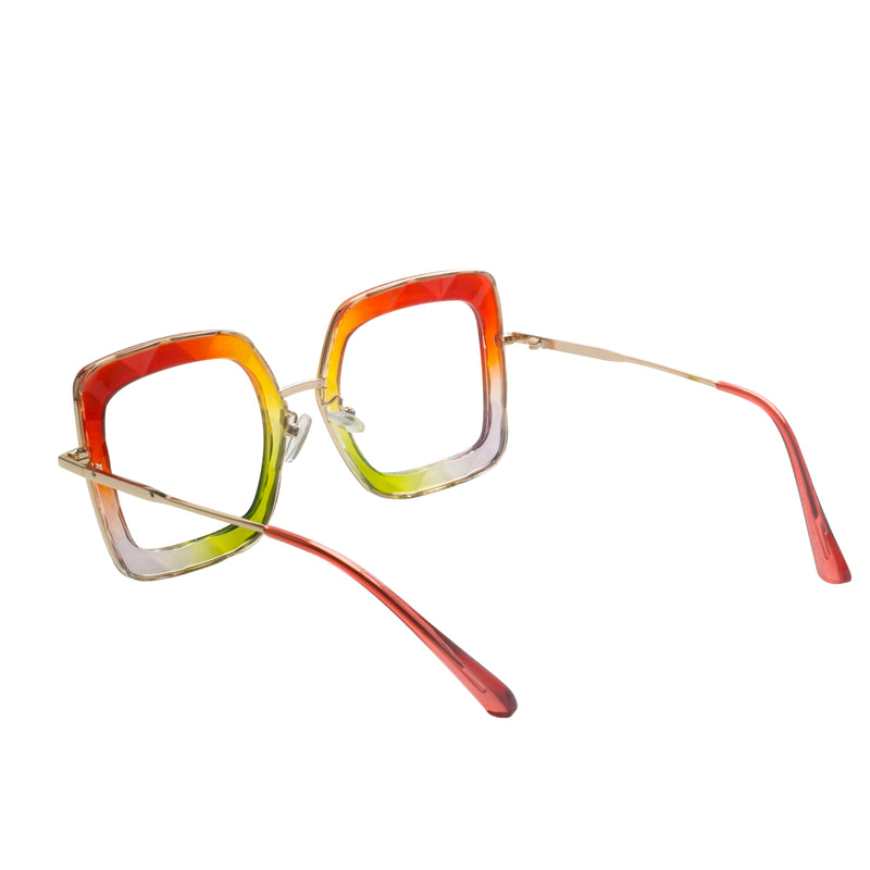 Emeri Geometric Full frame Acetate Eyeglasses