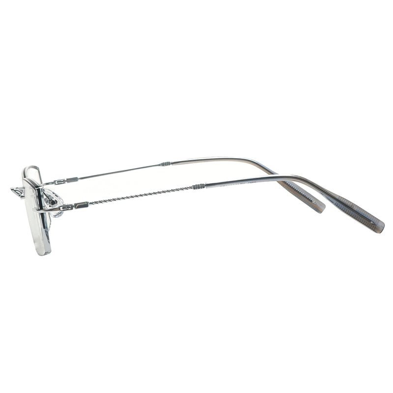 Demetrius Rectangle Rimless Glasses