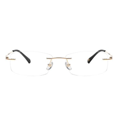 Mathew Rectangle Rimless Glasses