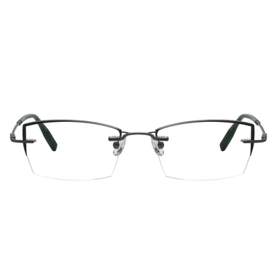 Demetrius Rectangle Rimless Glasses