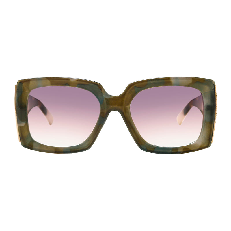 Elia Acetate Rectangle Sunglasses