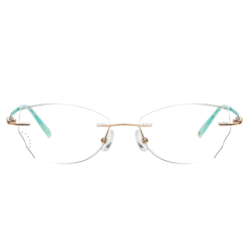 Jedidiah Geometric Rimeless Glasses