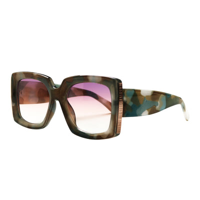 Elia Acetate Rectangle Sunglasses