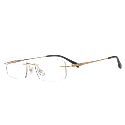 Mathew Rectangle Rimless Glasses