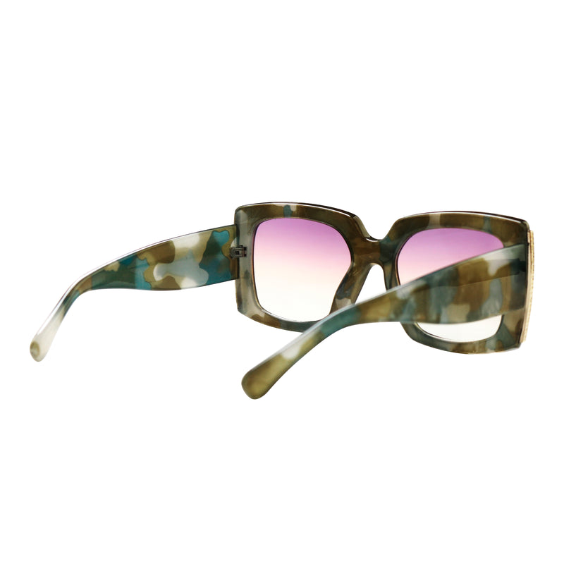 Elia Acetate Rectangle Sunglasses