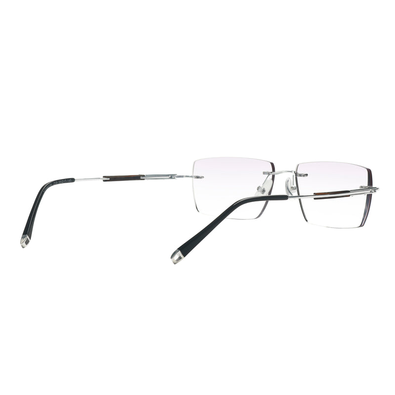 Justice Rectangle Titanium Rimless Glasses