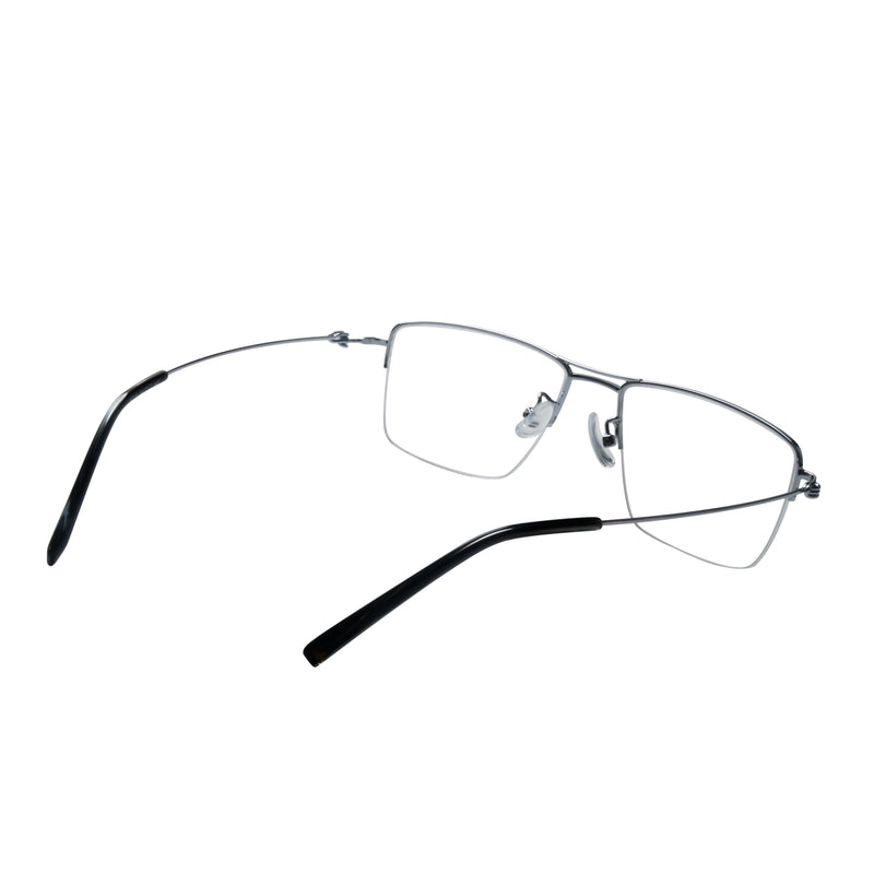 Bennett Rectangle Metal Half-rim Glasses