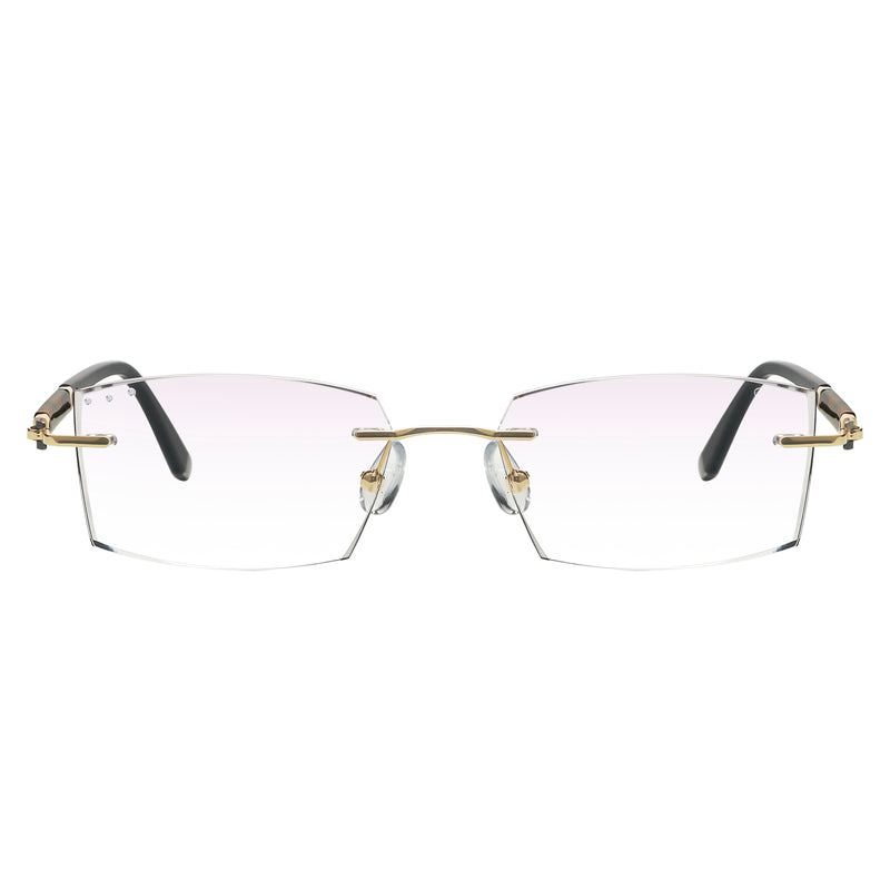 Jovanni Rectangle Rimless Glasses