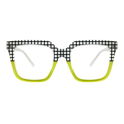 Indigo Acetate Rectangle Glasses