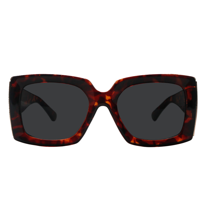 Elia Acetate Rectangle Sunglasses