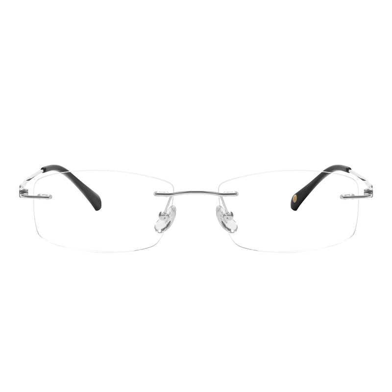 Mathew Rectangle Rimless Glasses