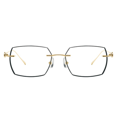 Brendan Rectangle Rimless Glasses