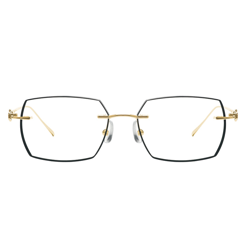 Brendan Rectangle Rimless Glasses