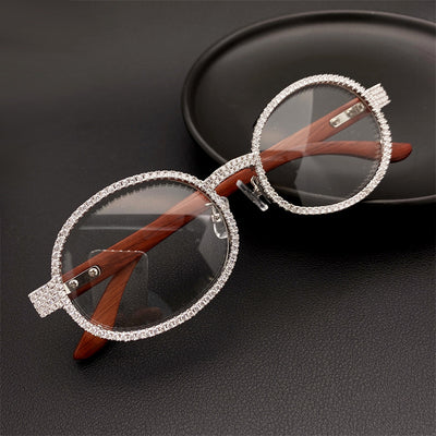 Iced Iconic Round Hip Hop Prescription Glasses